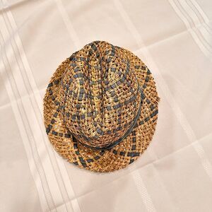 Lucky Brand Ombre Straw Fedora Hat